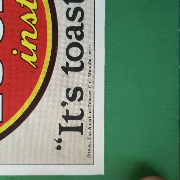 Thomas Campbell Lucky strike ad 1930 - Picture 2 of 3